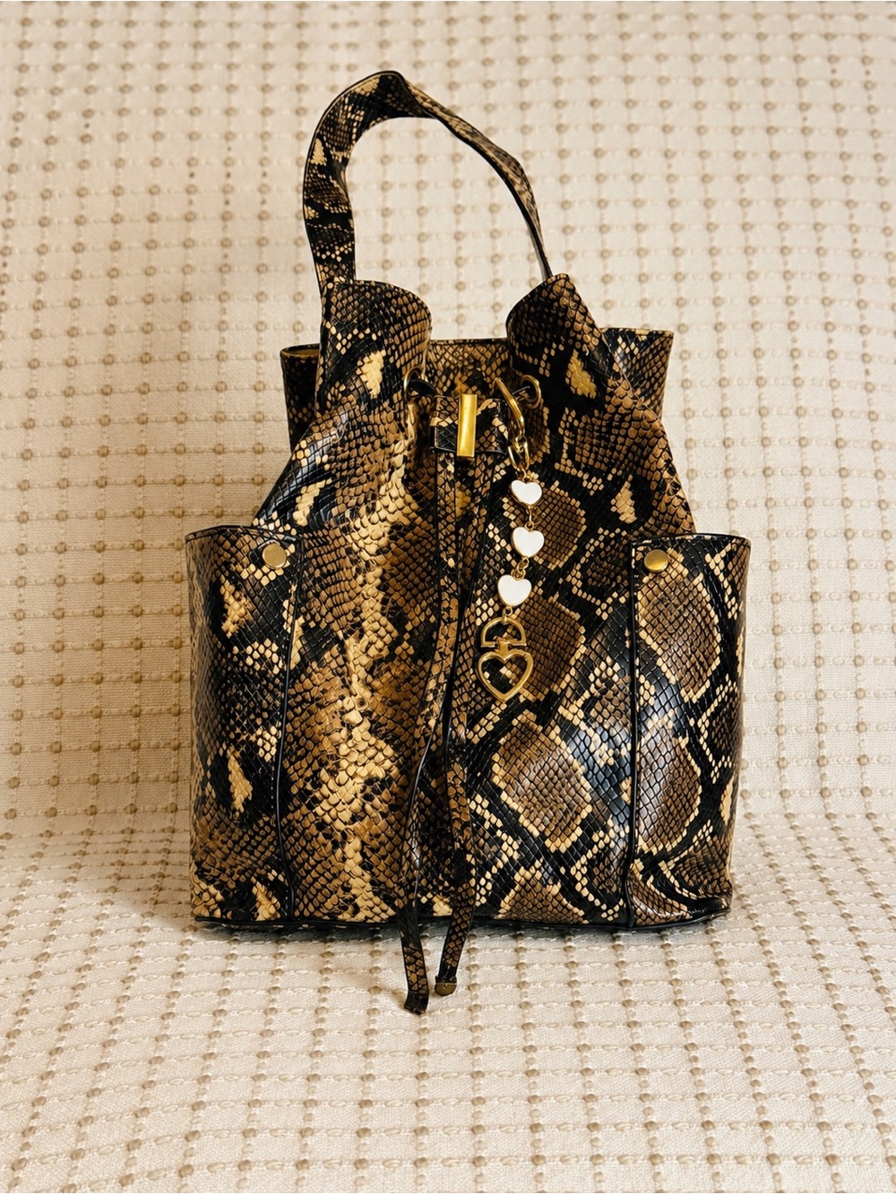 Snake-Print Bucket ALDO  shoulder and crossbody